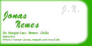 jonas nemes business card